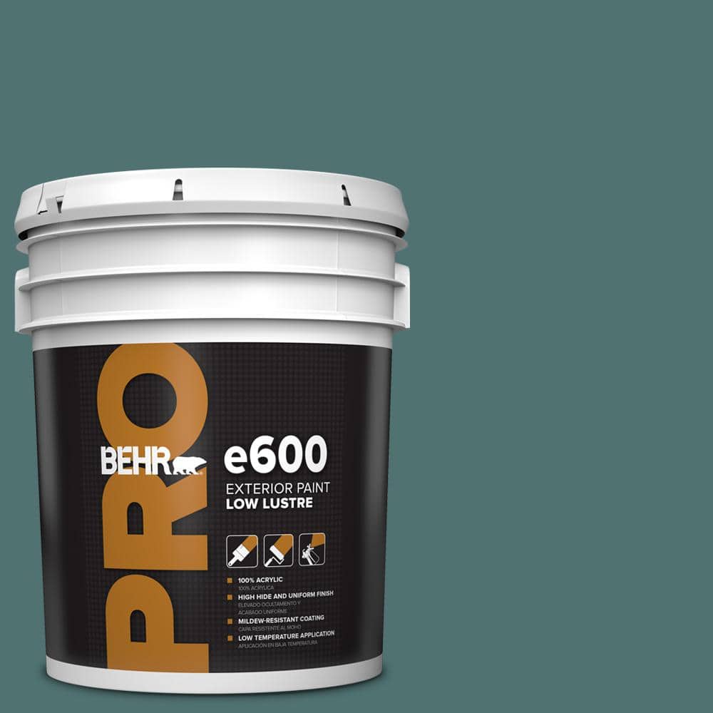 BEHR PRO 5 gal. #S440-6 Tealish Low Luster Exterior Paint