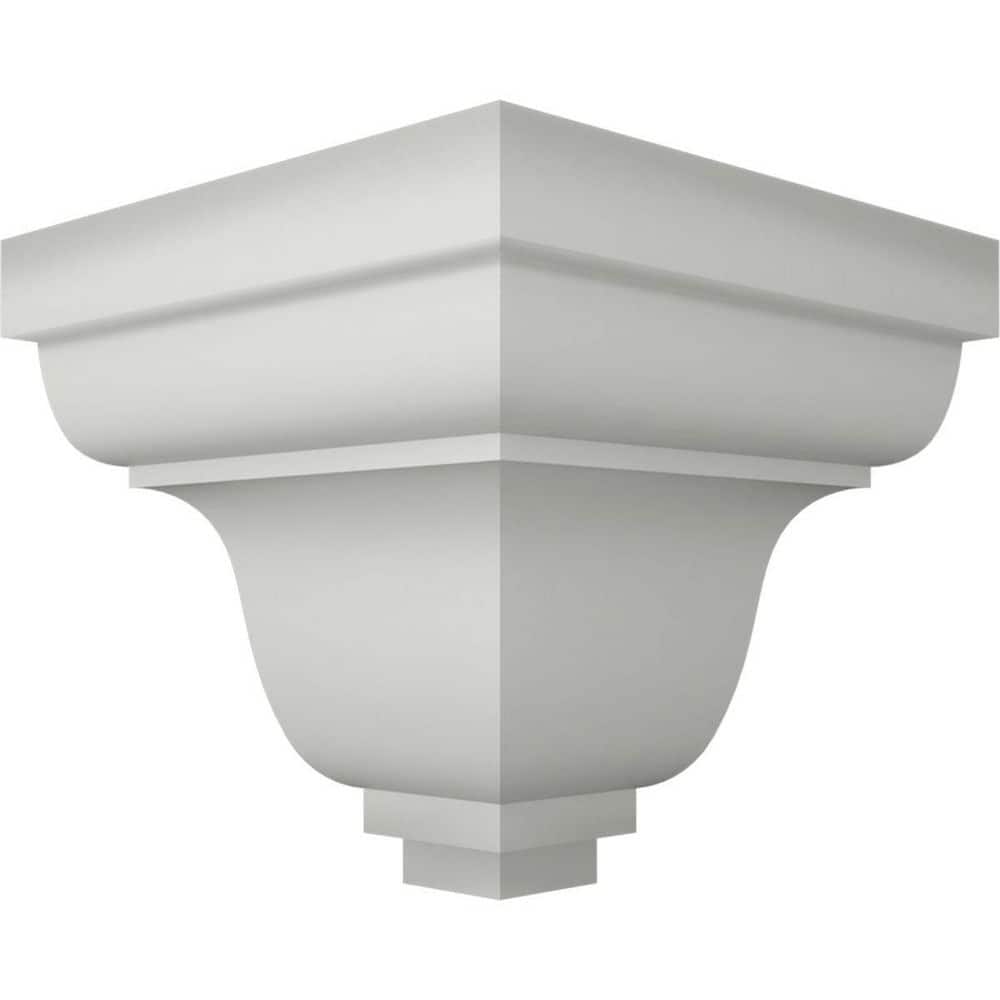 Ekena Millwork 2 in. x 2 in. x 2 in. Urethane Outside Corner Moulding (Matches Moulding MLD02X02X03LY) (3)