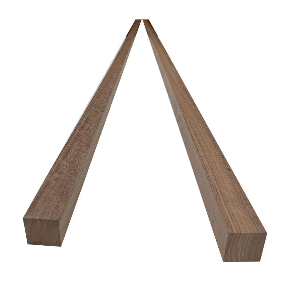 Swaner Hardwood 2 in. x 2 in. x 8 ft. Walnut S4S Board (2-Pack) (1)