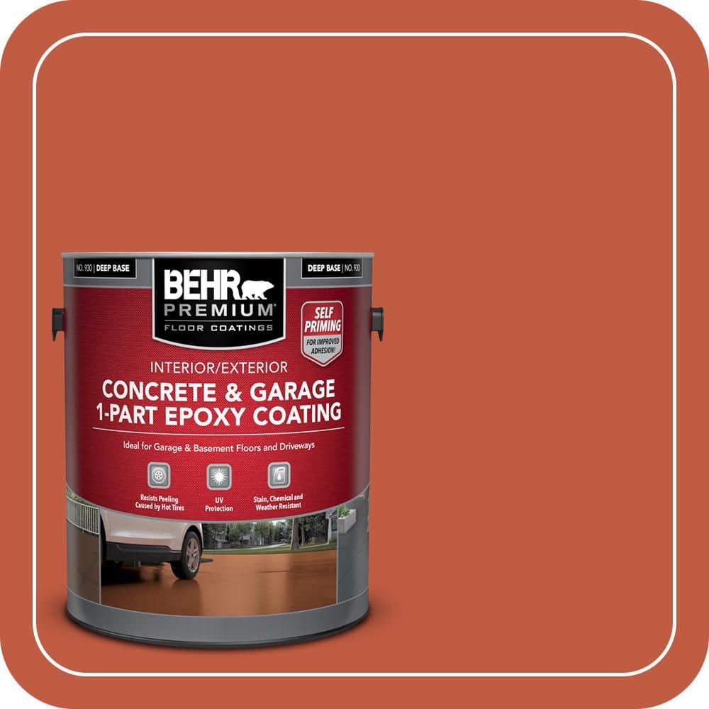 BEHR PREMIUM #M180-7 Self-Priming 1-Part Epoxy Satin Interior/Exterior Concrete and Garage Floor Paint (1)