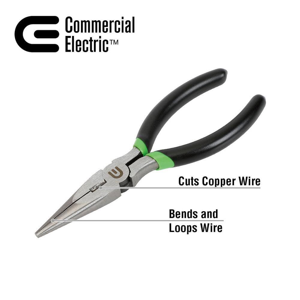 Commercial Electric 6 in. Long Nose Pliers (2)