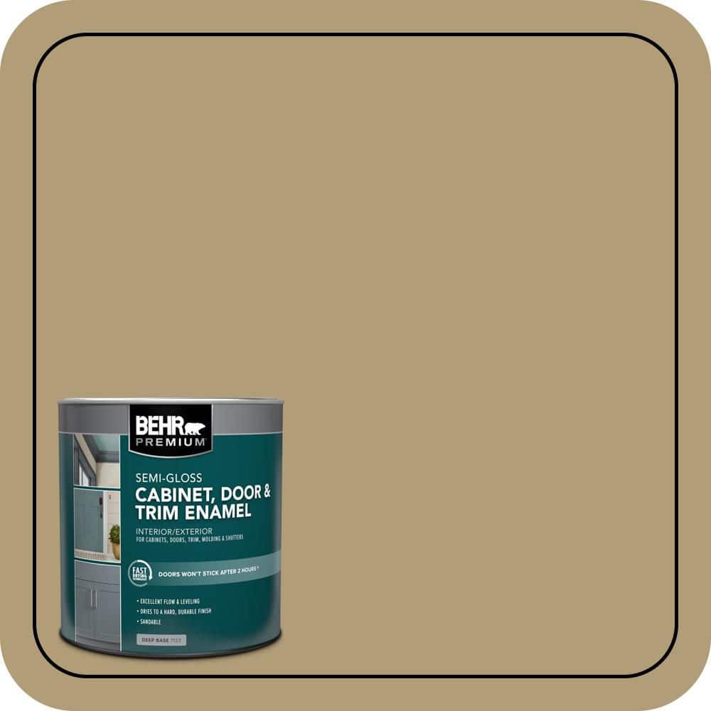 BEHR PREMIUM 1 qt. #S320-5 Ginger Tea Semi-Gloss Enamel Interior/Exterior Cabinet, Door & Trim Paint