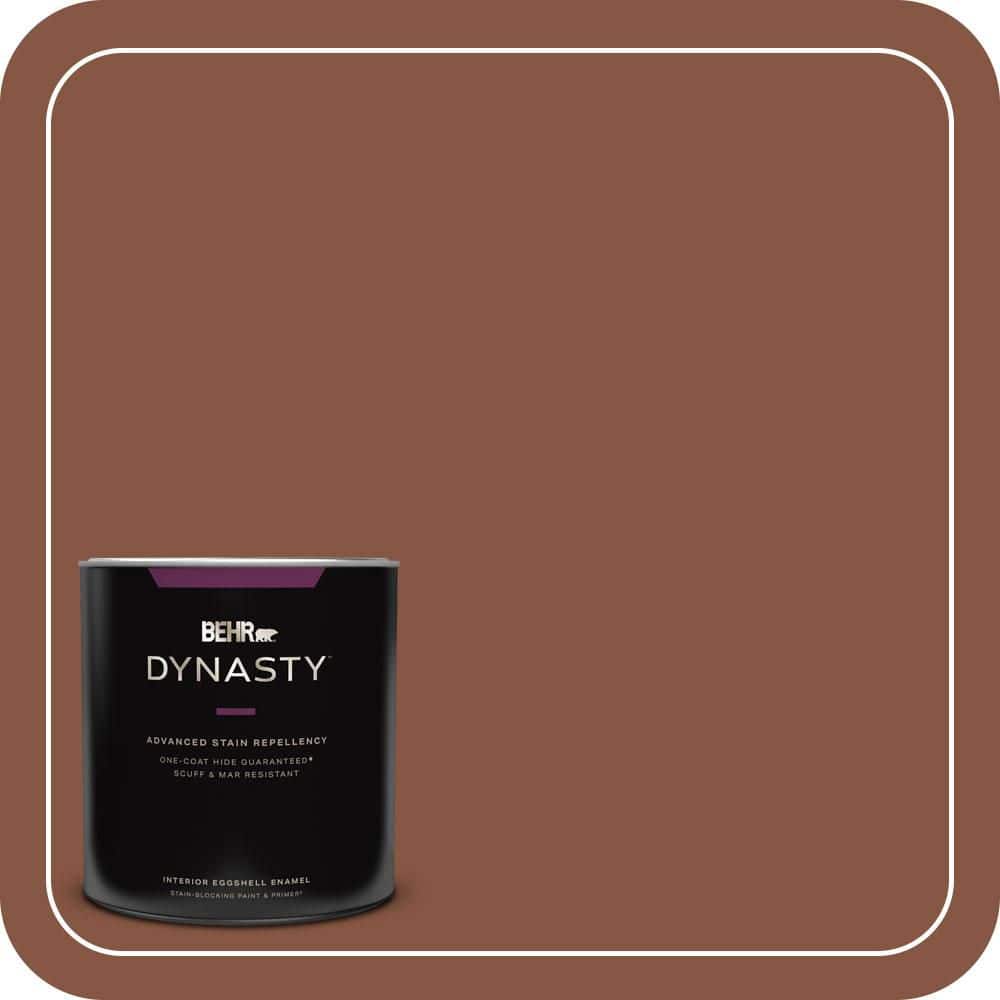 BEHR DYNASTY 1 qt. #S210-7 October Leaves Eggshell Enamel Interior Stain-Blocking Paint and Primer