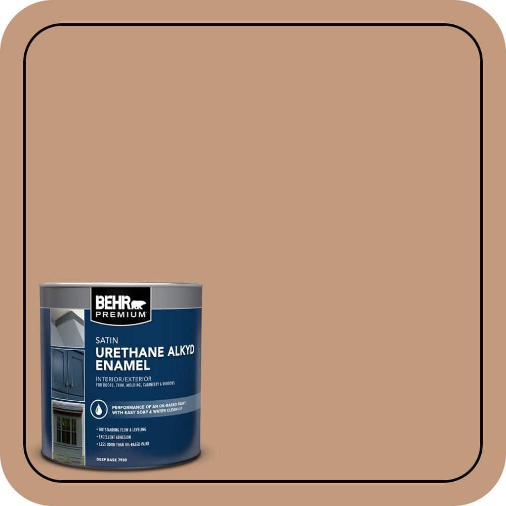 BEHR PREMIUM 1 qt. #PPU3-12 Egyptian Pyramid Satin Enamel Urethane Alkyd Interior/Exterior Paint