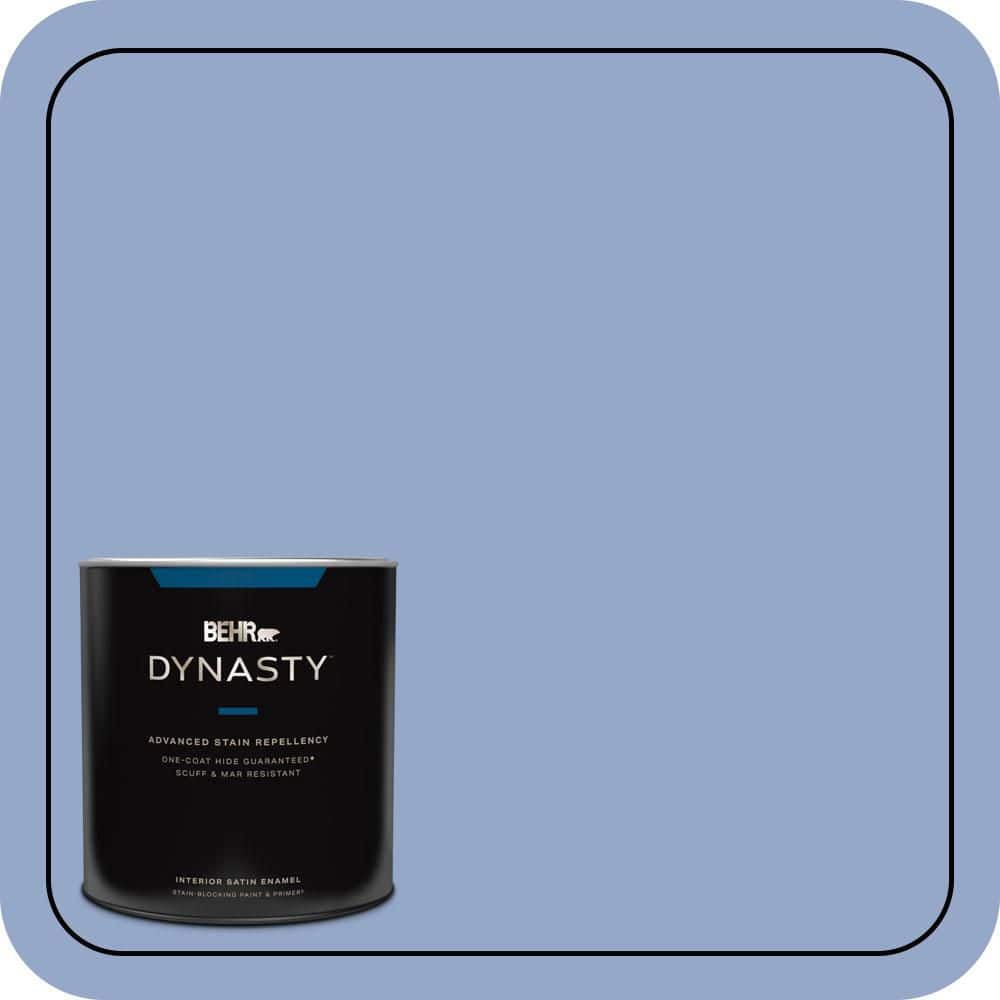 BEHR DYNASTY 1 qt. #600D-4 Finesse Satin Enamel Interior Stain-Blocking Paint and Primer