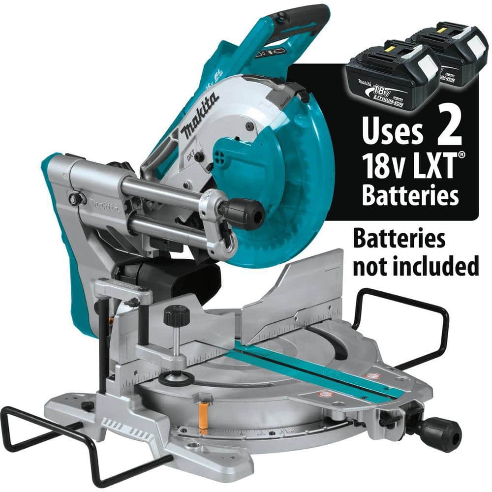 Makita 18V X2 LXT Lithium-Ion (36V) Brushless Cordless 10 in. Dual-Bevel Sliding Compound Miter Saw with Laser (Tool Only) (2)