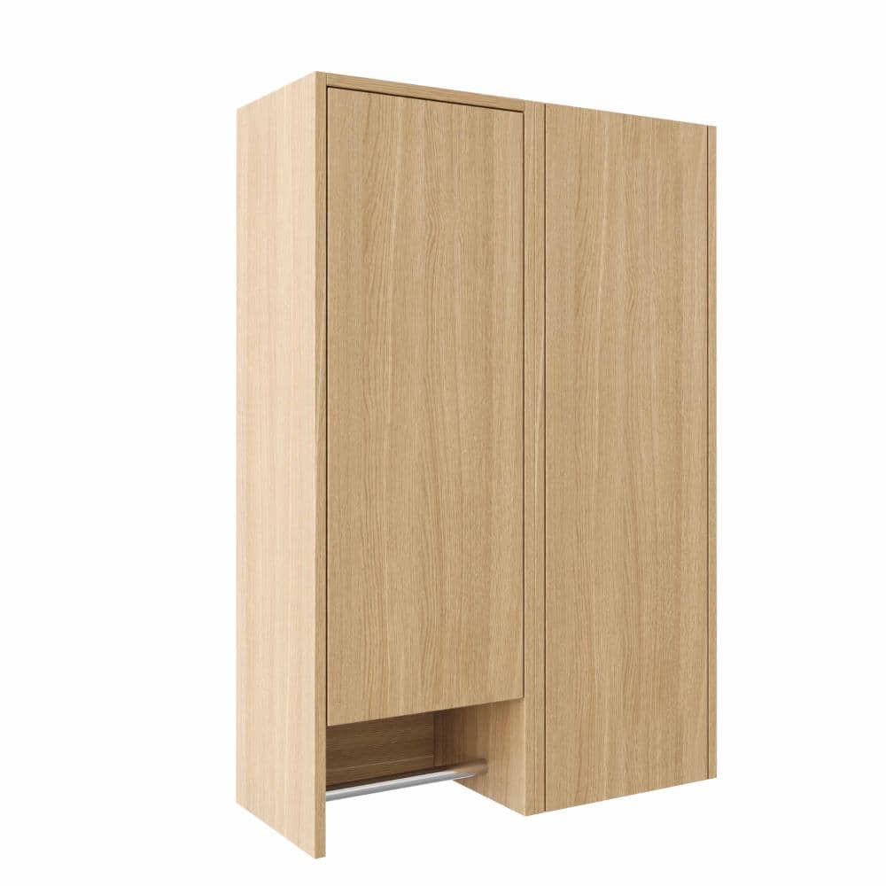 UPIKER 24 Inch Wall Mounted Side Cabinet Combo With Soft Closing Doors, Internal Shelves and Towel Rack (2)