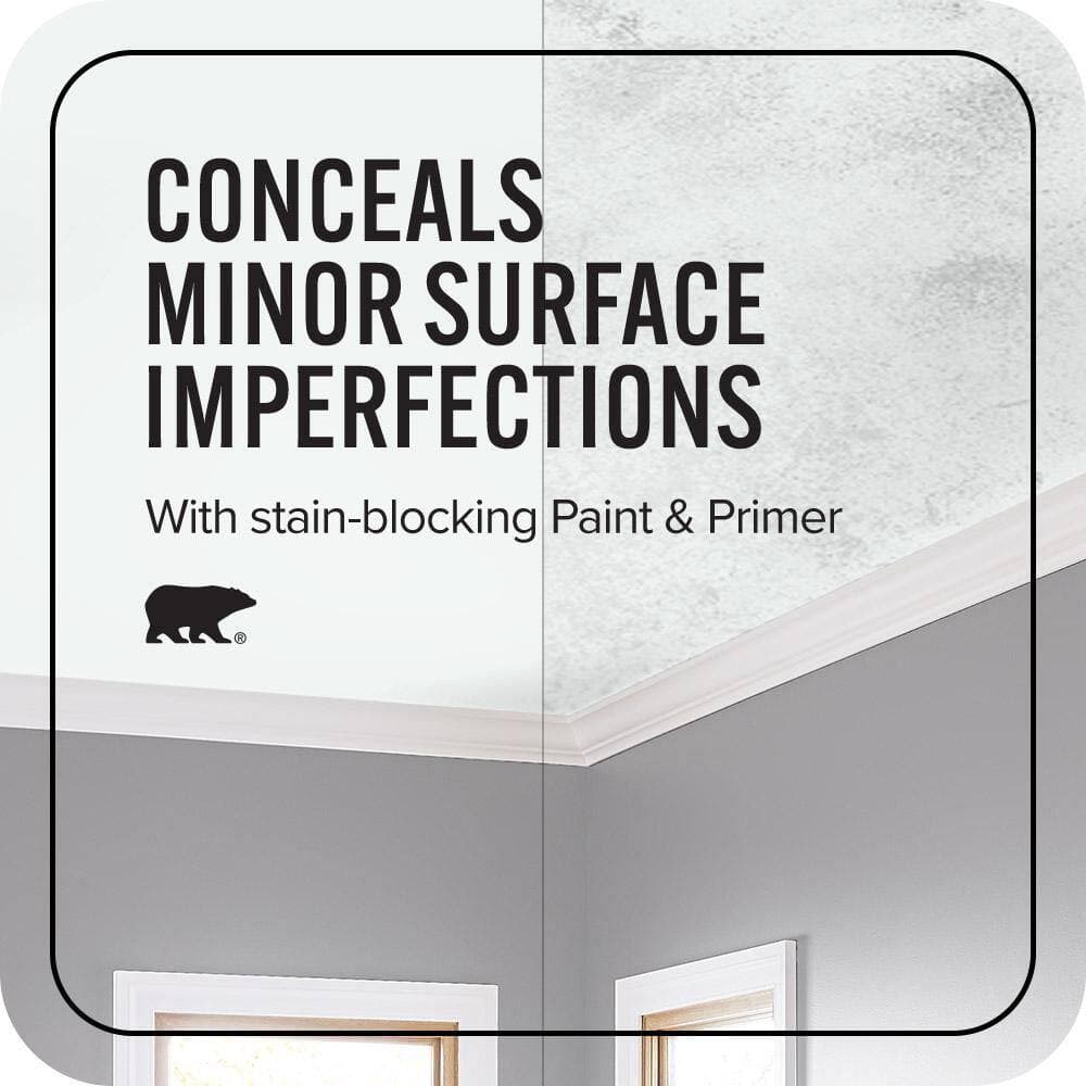 BEHR ULTRA 1 gal. #BL-W09 Bakery Box Ceiling Flat Interior Paint with Primer (4)