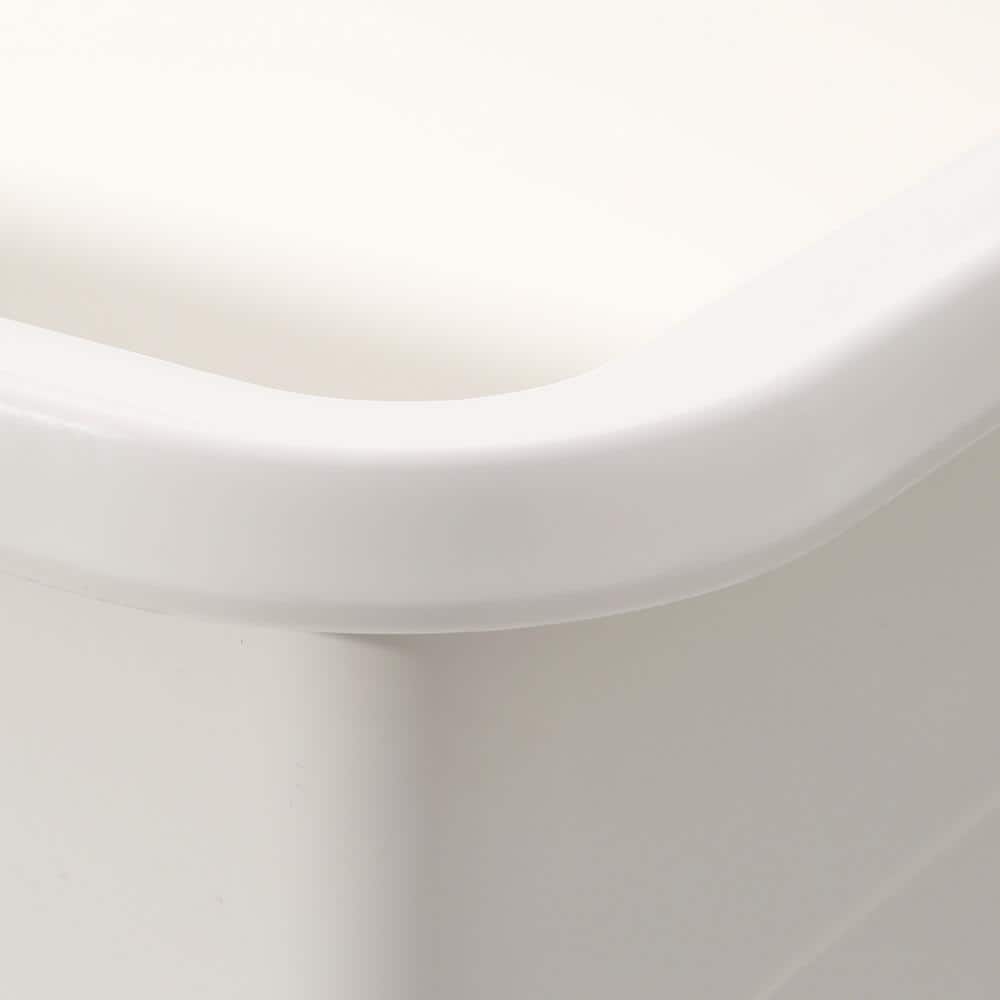 BigTub Utilatub Combo 40 in. x 24 in. 33 in. Polypropylene Floor Mount Utility Tub with Pull-Out Faucet in White (2)