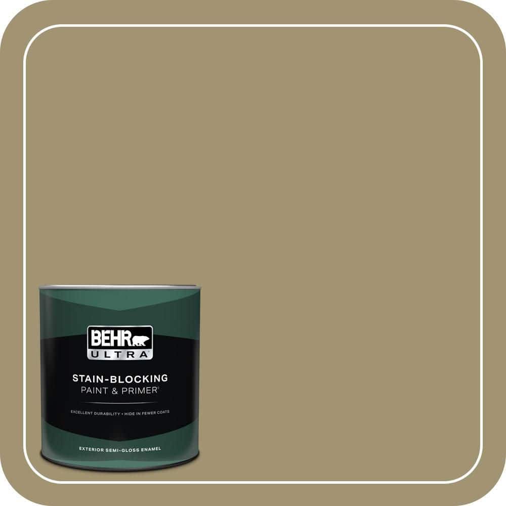 BEHR ULTRA 1 qt. #PMD-37 Caraway Semi-Gloss Enamel Exterior Paint & Primer