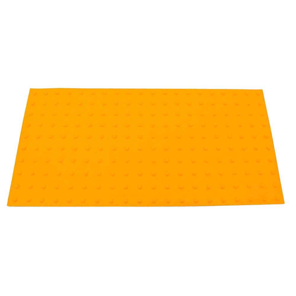 Safety Step TD PowerBond 24 in. x 4 ft. Federal Yellow ADA Warning Detectable Tile (Peel and Stick) (2)