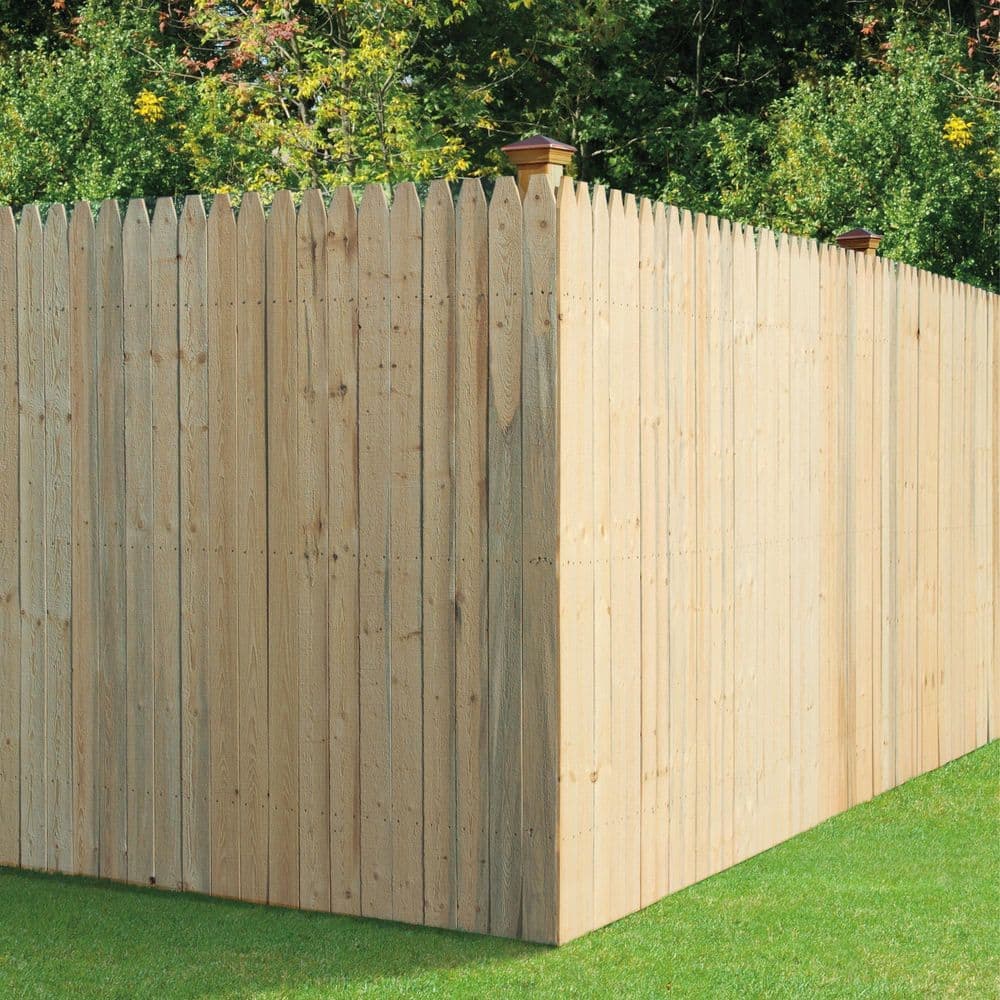 ProWood 7/16 in. x 3-1/2 in. x 6 ft. SPF Stockade Wood Fence Picket (6-Pack) (2)