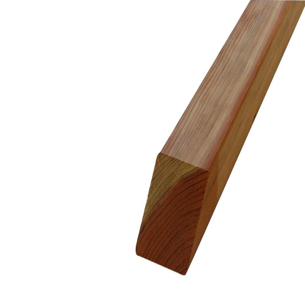 Mendocino Forest Products 4 in. x 4 in. x 4 ft. Redwood Fence Square Post (1)