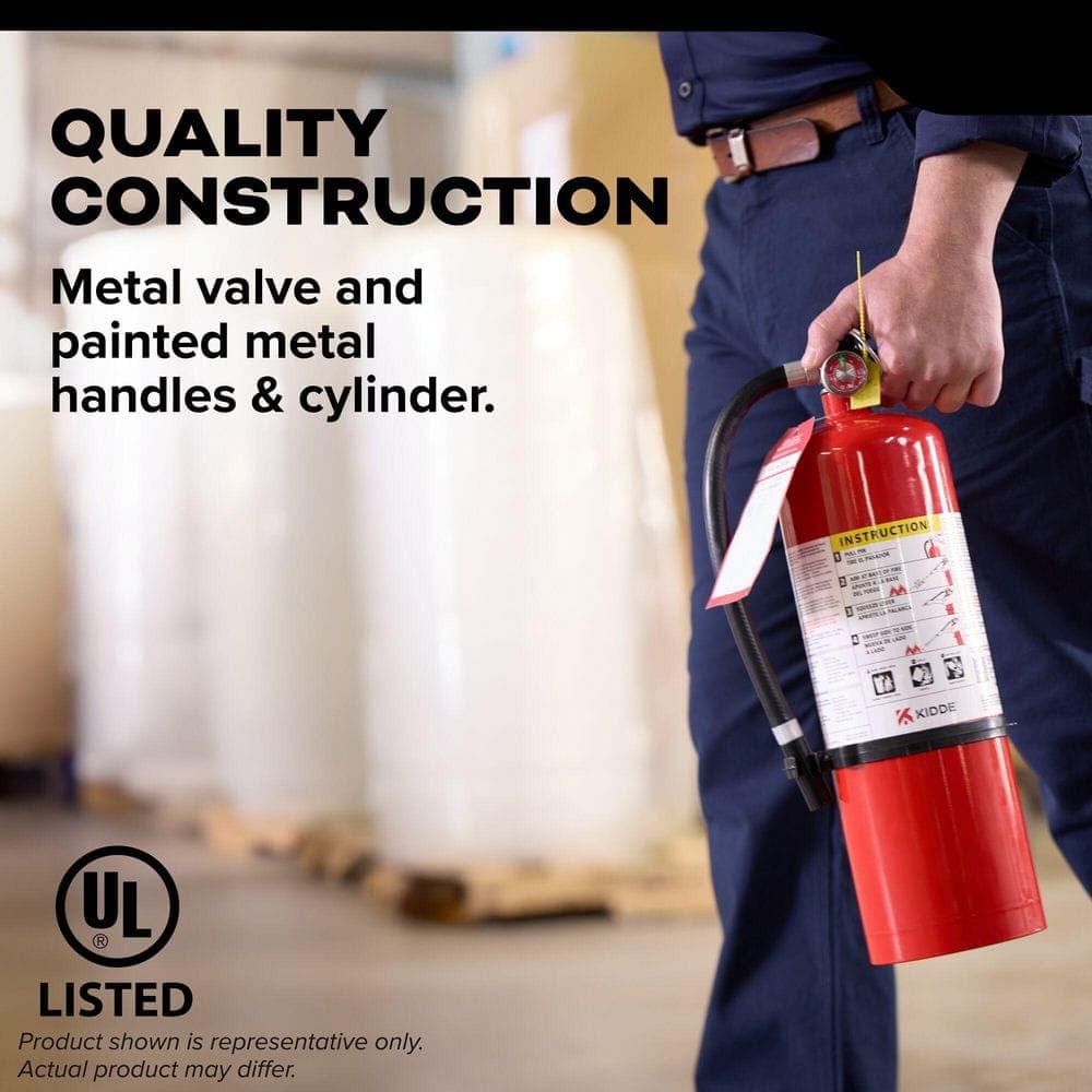 Kidde Pro 110 Rechargeable 1-A:10-B:C Class ABC 2.5 lb. Fire Extinguisher 21030922 (4)