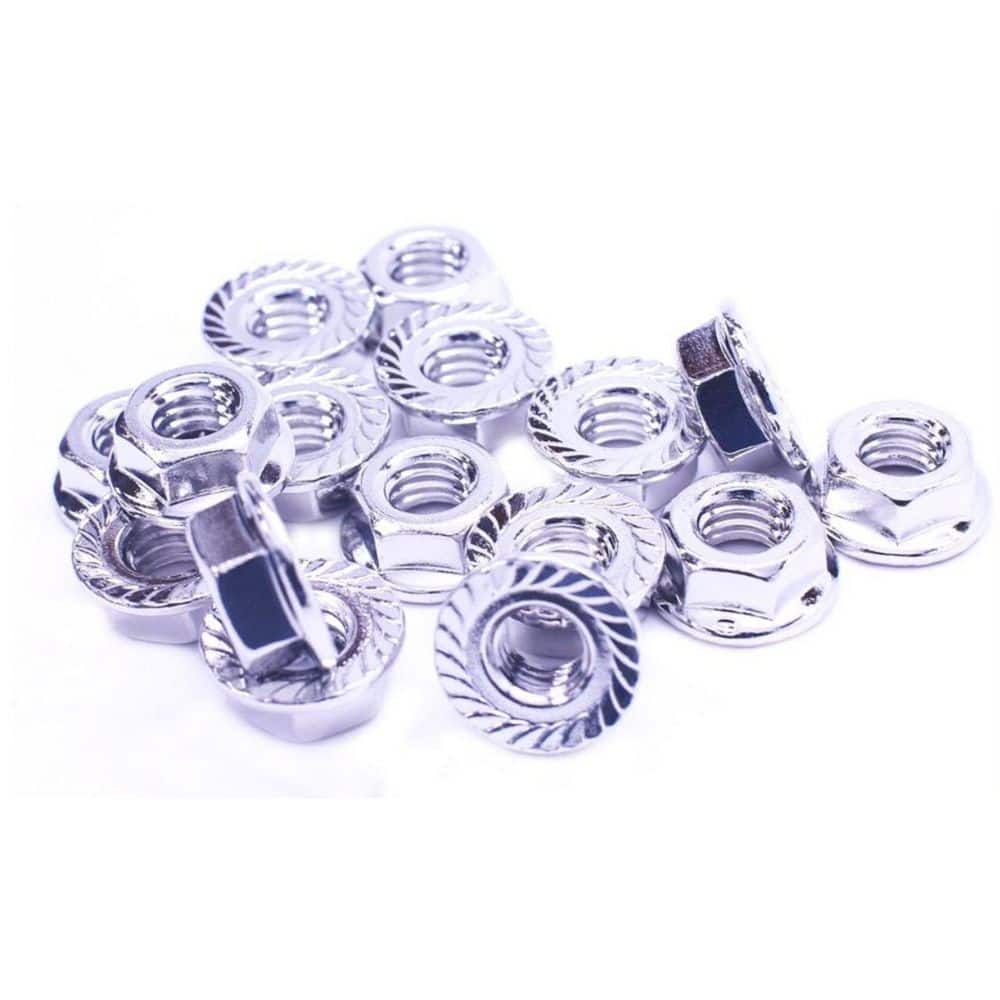 FOREVERBOLT M6-1 18-8 Stainless Steel Flange Nut Treated with NL-19 (25-Pack)