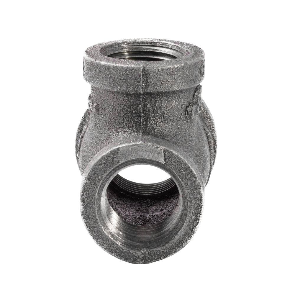 Southland 3/4 in. x 1/2 in. x 1/2 in. Black Malleable Iron FIP x FIP x FIB Reducing Tee Fitting (3)