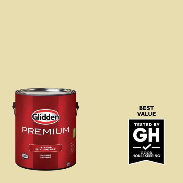 Glidden Premium 1 gal. PPG1109-2 Star Bright Semi-Gloss Interior Latex Paint (2)