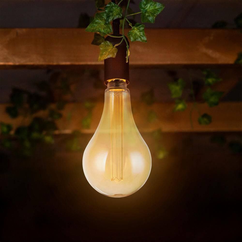 Feit Electric 25W Equivalent PS50 Dimmable Oversized Amber Glass E26 Vintage Edison LED Light Bulb Acrylic Filament Warm White 2100K (3)