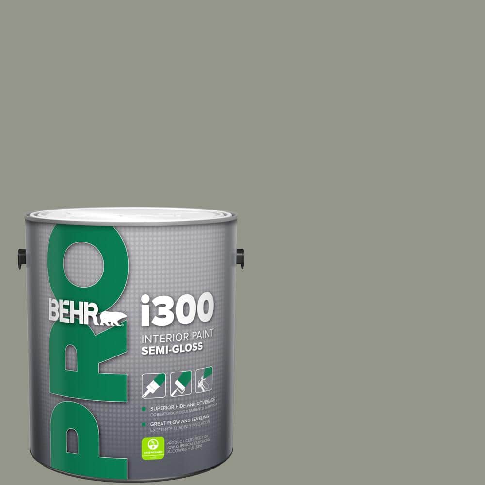 BEHR PRO 1 gal. #ECC-36-1 Shady Willow Semi-Gloss Interior Paint