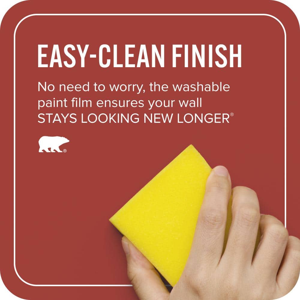 BEHR ULTRA 1 gal. #PPU2-16 Fire Cracker Extra Durable Satin Enamel Interior Paint & Primer (4)