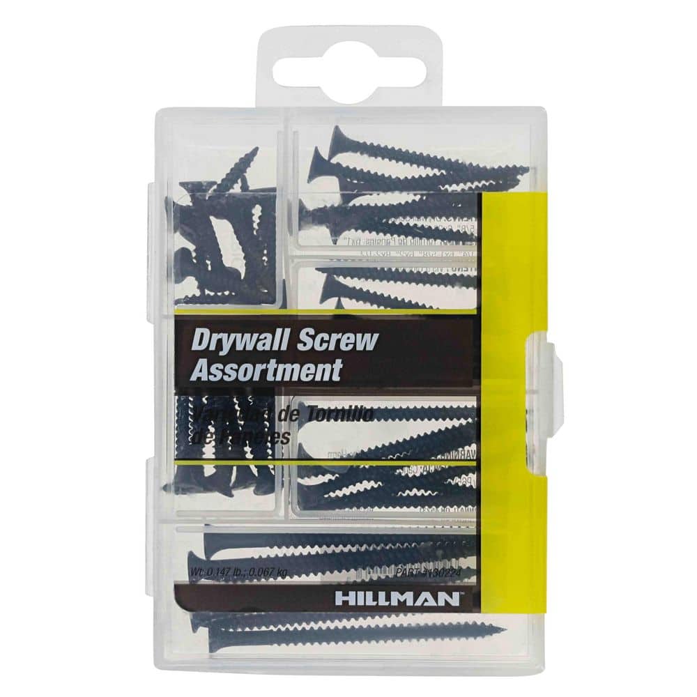 Hillman Black Bugle Head Drywall Screw Assorted Kit (44-Pack)