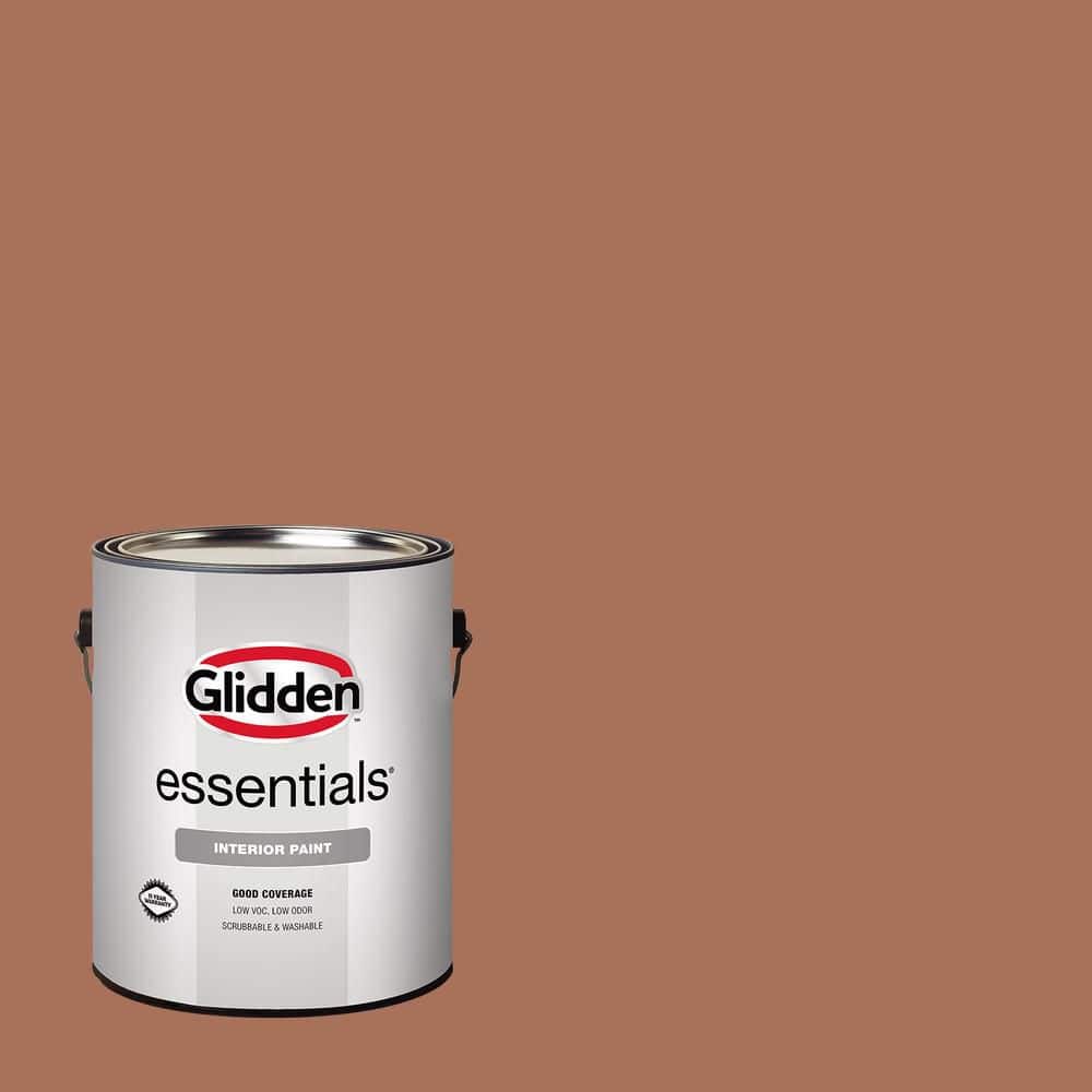 Glidden Essentials 1 gal. PPG1068-6 Nutmeg Flat Interior Paint
