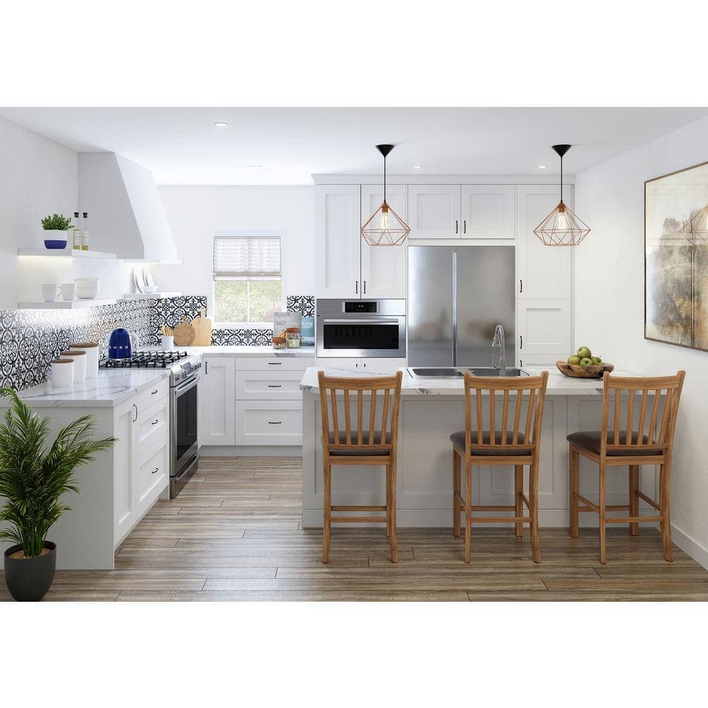 J COLLECTION Laramie Kitchen Cabinet Touch up Kit in Painted Bright White (4-Piece Pack) (3)