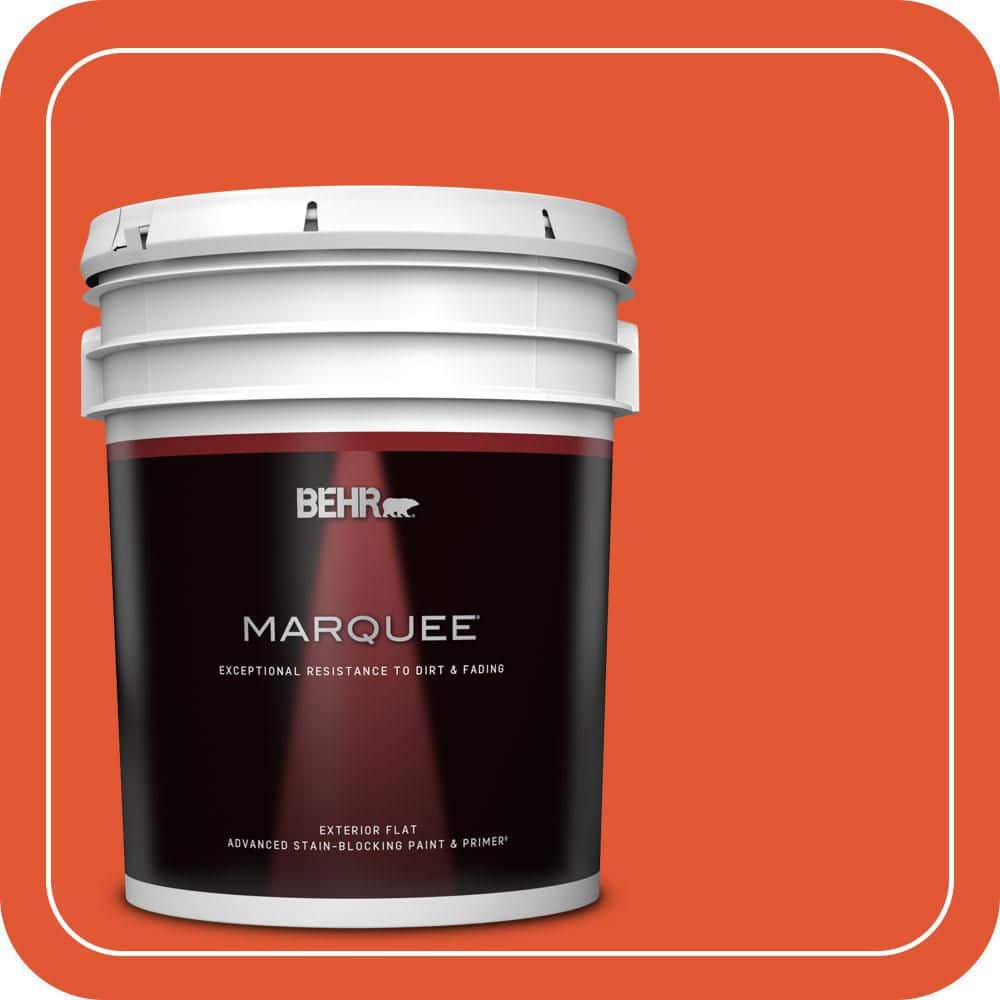 BEHR MARQUEE 5 gal. #S-G-210 Volcanic Blast Flat Exterior Paint & Primer