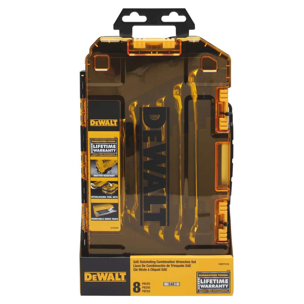 DEWALT Ratcheting SAE Combination Wrench Set (8-Piece) (3)
