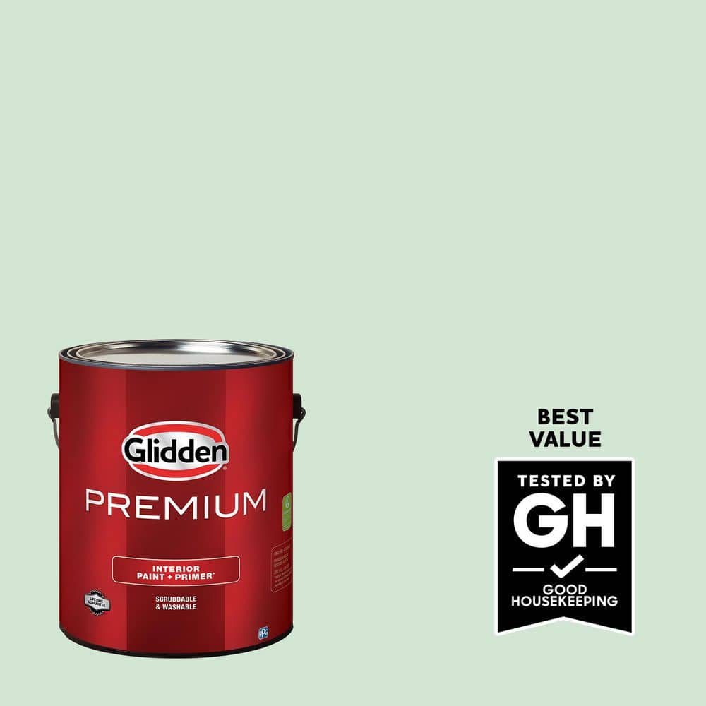 Glidden Premium 1 gal. PPG1131-2 Herbal Mist Eggshell Interior Latex Paint (1)