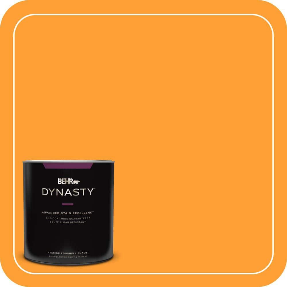BEHR DYNASTY 1 qt. #P250-7 Blazing Bonfire Eggshell Enamel Interior Stain-Blocking Paint & Primer