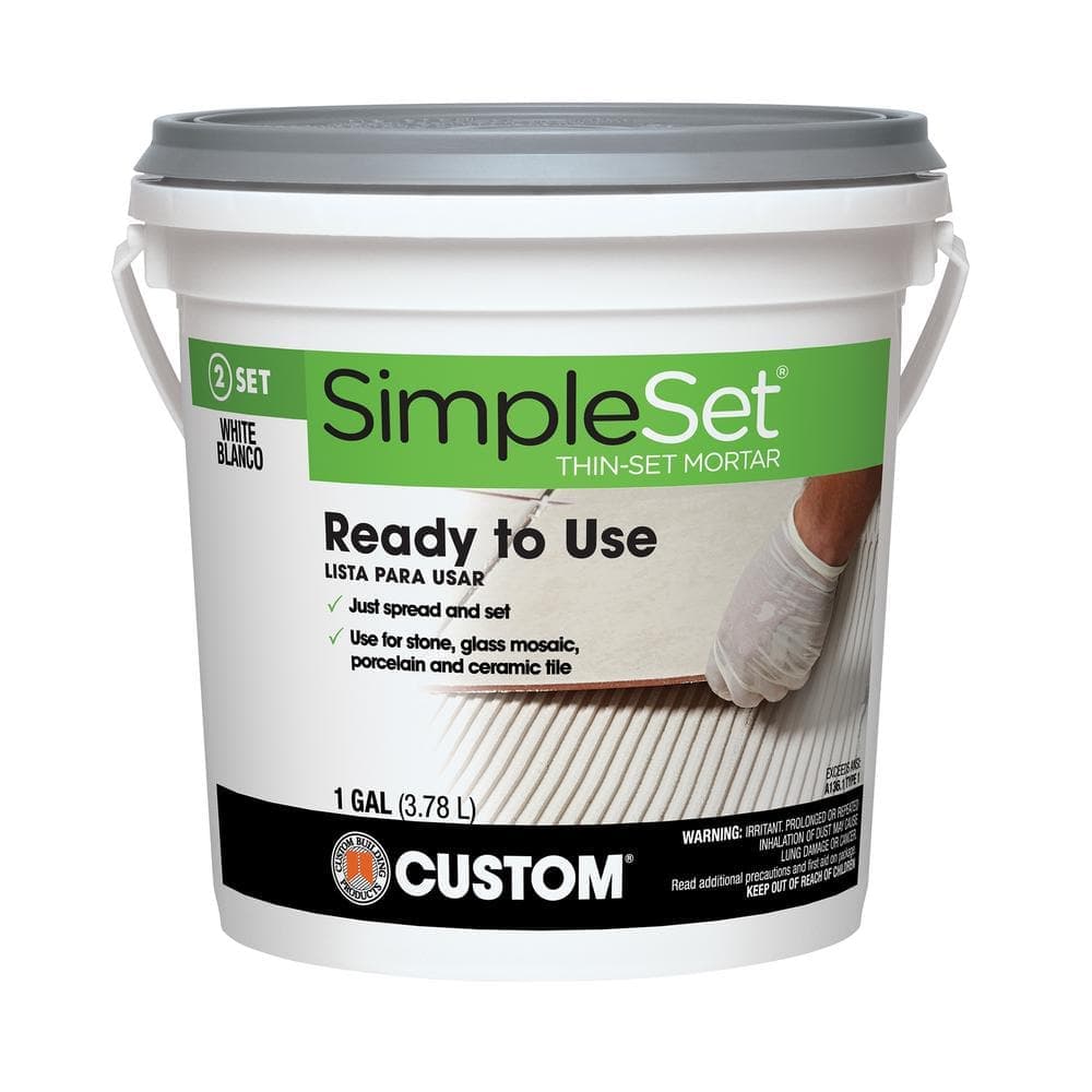 Custom Building Products SimpleSet 1 Gal. White Premixed Thin-Set Mortar (2)