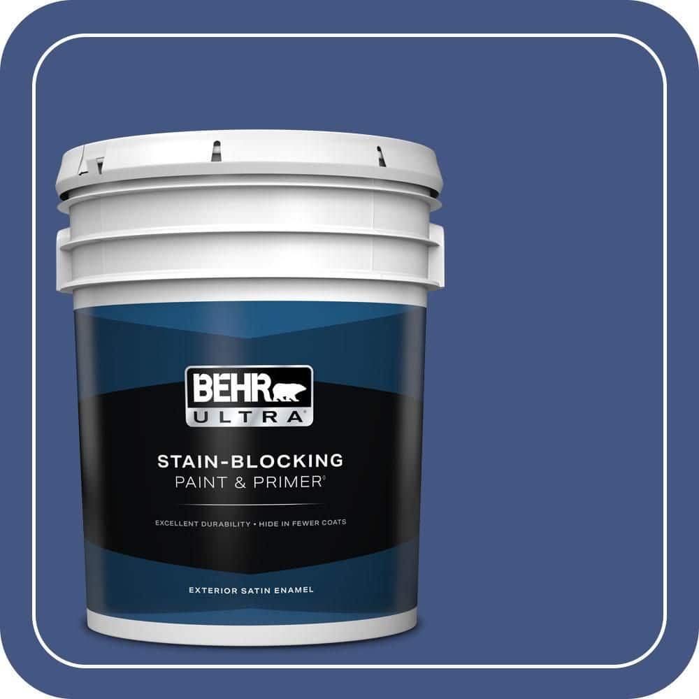 BEHR ULTRA 5 gal. #S-H-600 Sailor Satin Enamel Exterior Paint & Primer