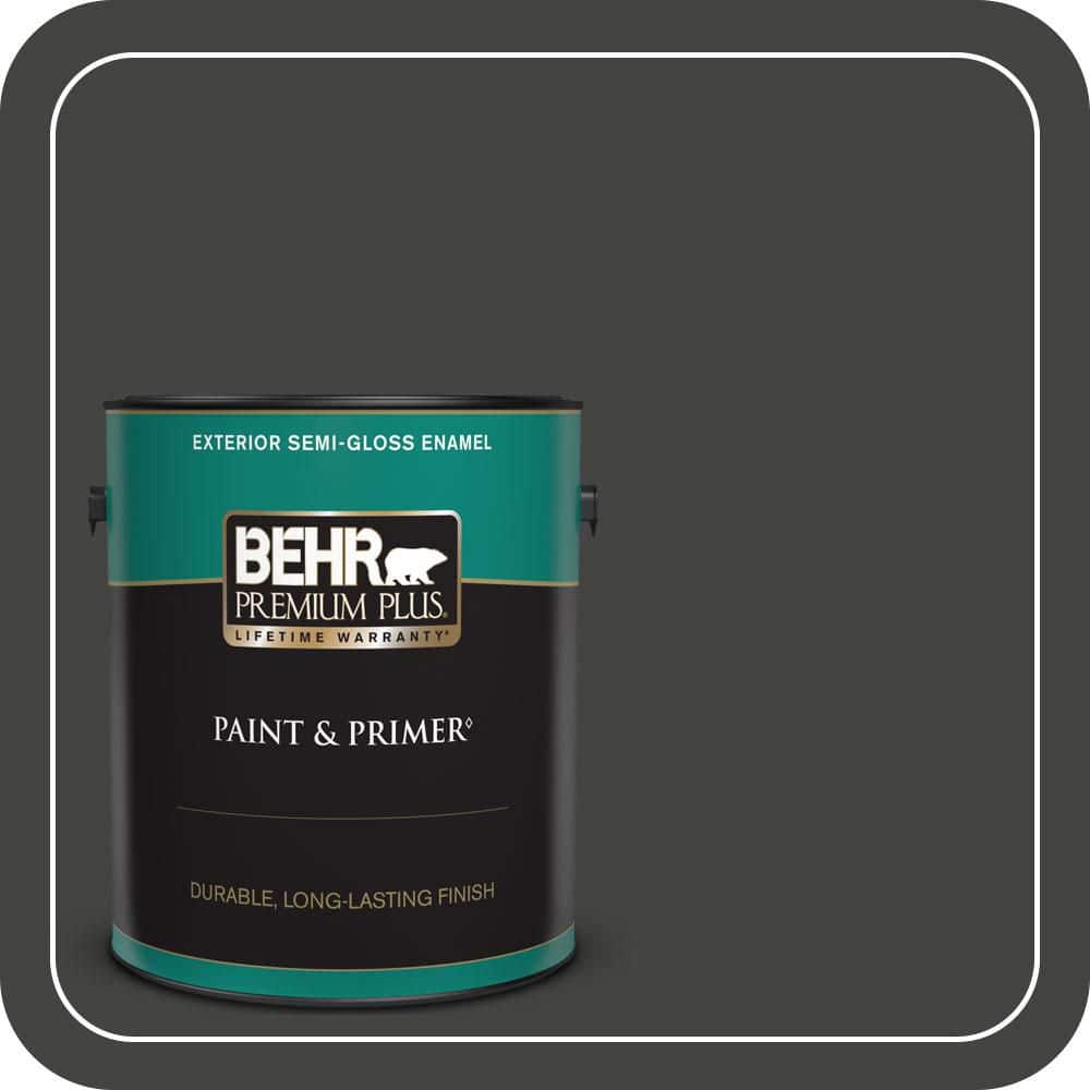 BEHR PREMIUM PLUS 1 gal. #PPU18-20 Broadway Semi-Gloss Enamel Exterior Paint & Primer