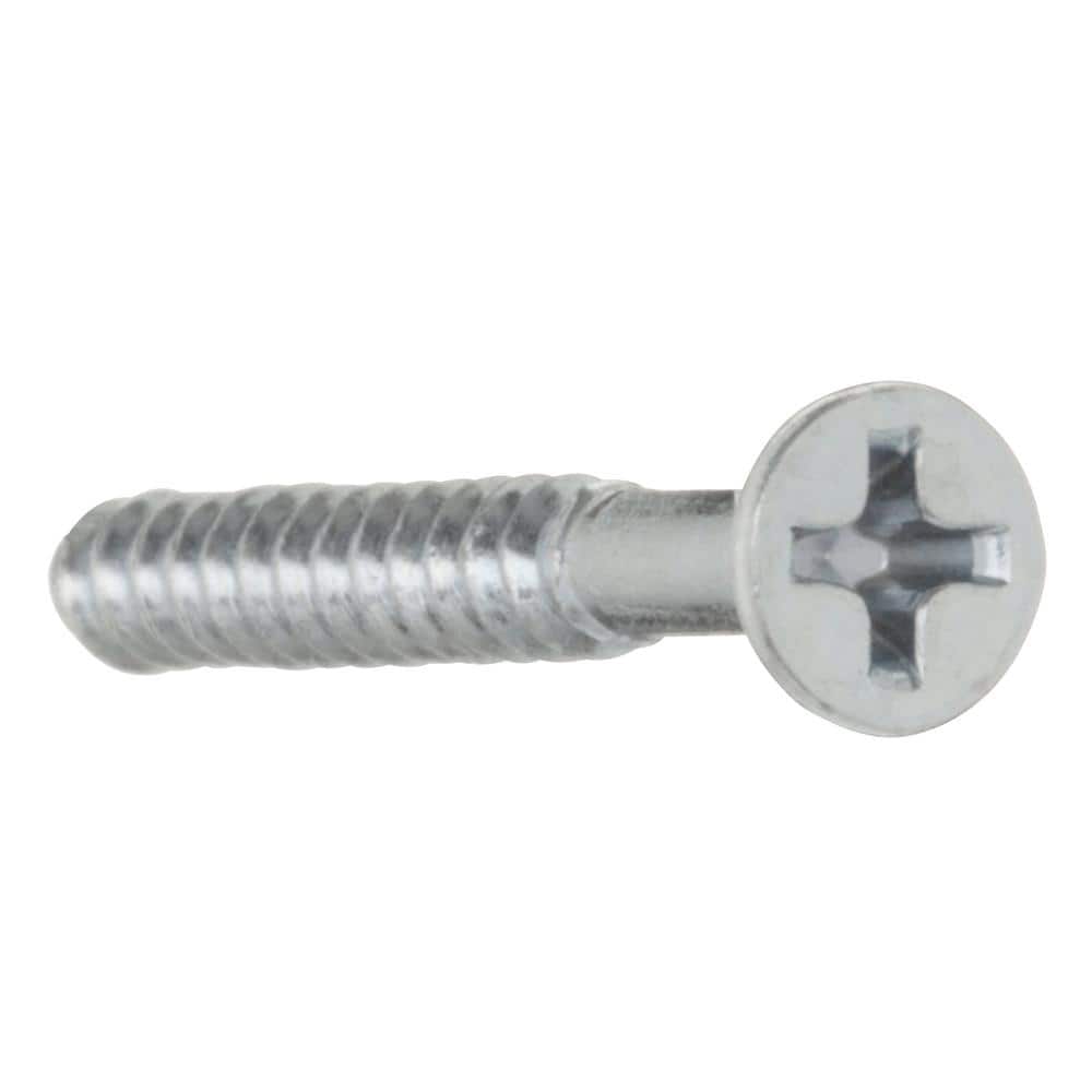 Everbilt #6 x 1-1/4 in. Zinc Plated Phillips Flat Head Wood Screw (100-Pack) (3)
