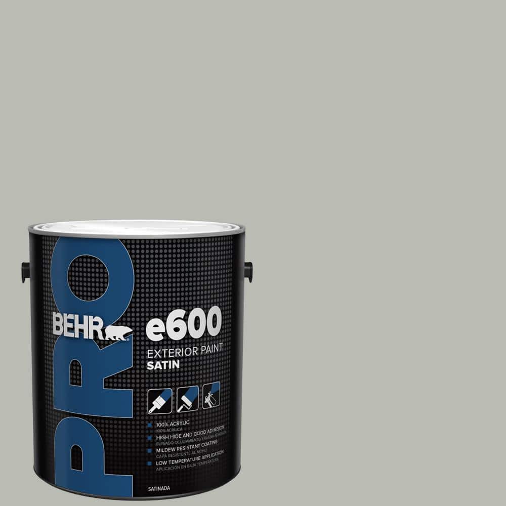BEHR PRO 1 gal. #N380-3 Weathered Moss Satin Enamel Exterior Paint