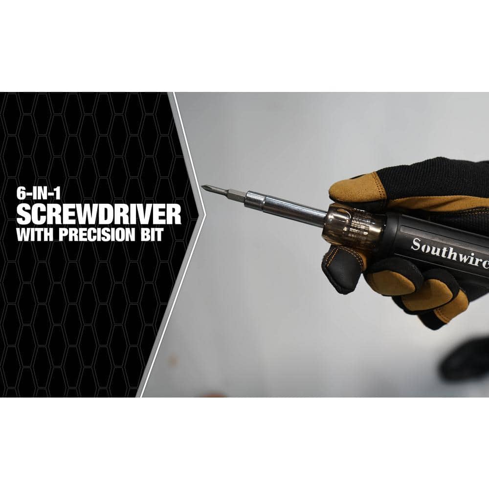 Southwire 6-In-1 Screwdriver with Precision Bit (2)