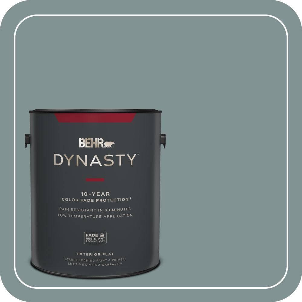 BEHR DYNASTY 1 gal. #QE-53 Raindance Flat Exterior Stain-Blocking Paint & Primer