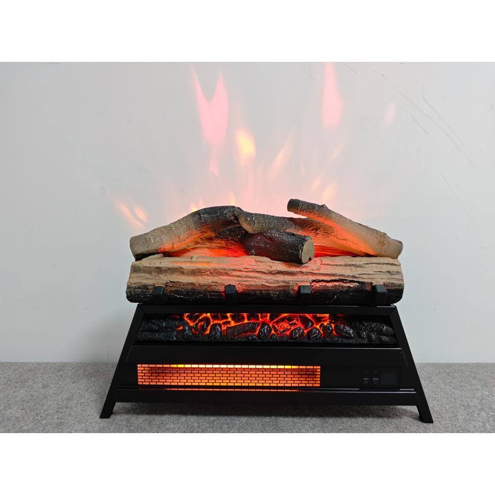 Nivencai 22 in. Freestanding Electric Fireplace in Antique Black with Remote Control (2)