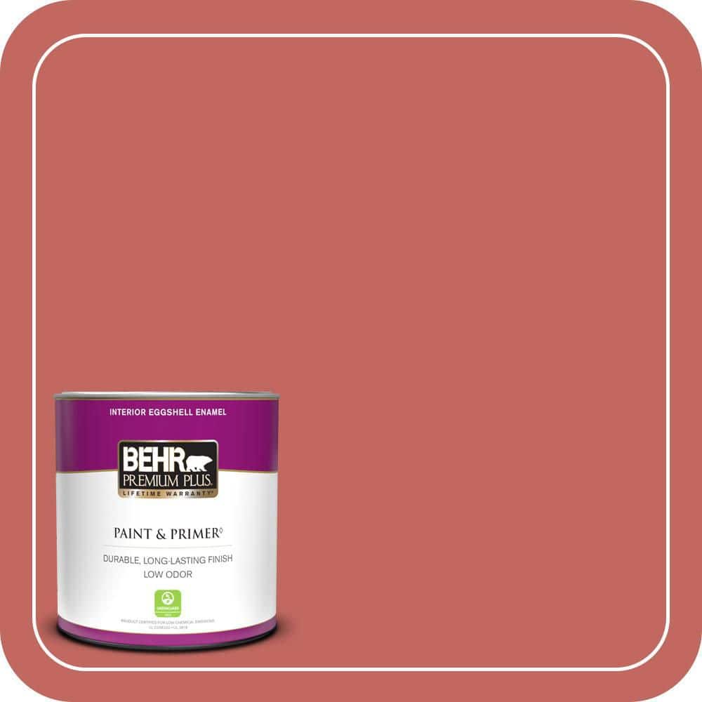 BEHR PREMIUM PLUS #HDC-CL-10 Tapestry Red Enamel Low Odor & Primer (1)