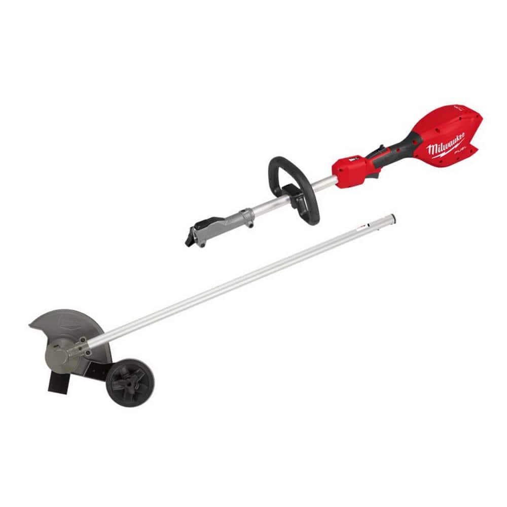 Milwaukee M18 FUEL 18V Brushless Cordless Battery Powered QUIK-LOK Power Head with Edger Attachment