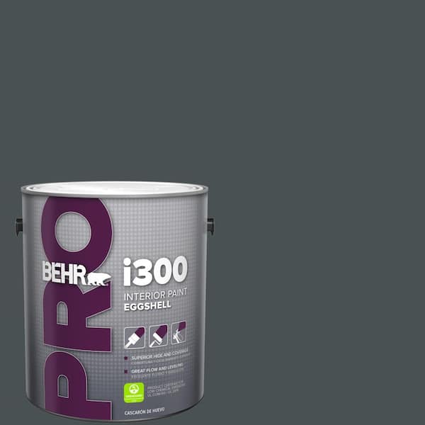 BEHR PRO 1 gal. #720F-7 Dark as Night Eggshell Interior Paint (2)