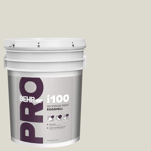 BEHR PRO 5 gal. #GR-W11 Silver Ash Eggshell Interior Paint (2)