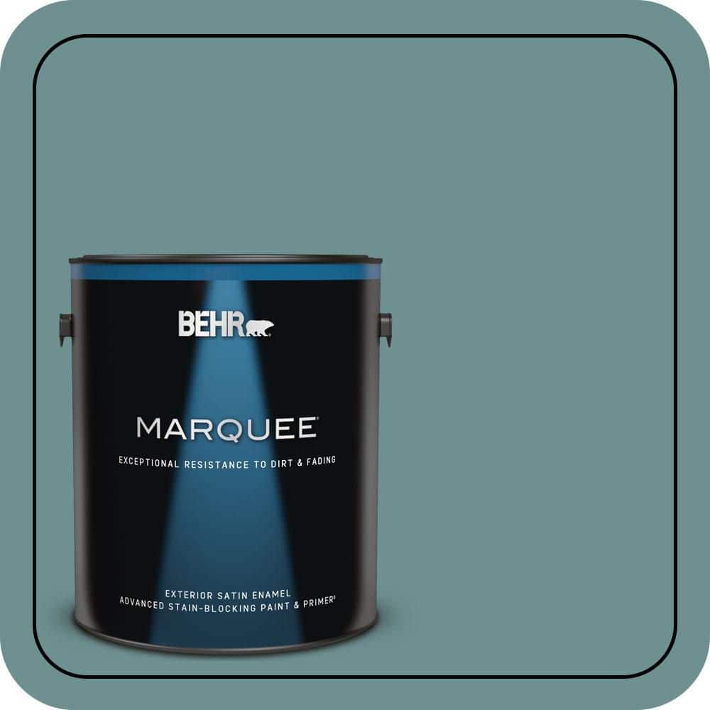 BEHR MARQUEE 1 gal. #500F-6 Hallowed Hush Satin Enamel Exterior Paint & Primer