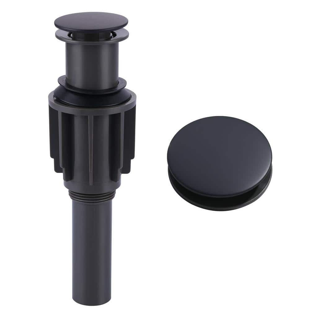 ALEASHA Drain Assembly Stopper without Overflow in Matte Black