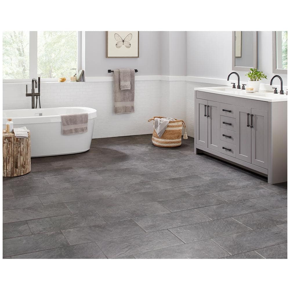 Daltile Cascade Ridge Slate 12 in. x 24 in. Ceramic Floor and Wall Tile (1.88 sq. ft. / piece) (3)
