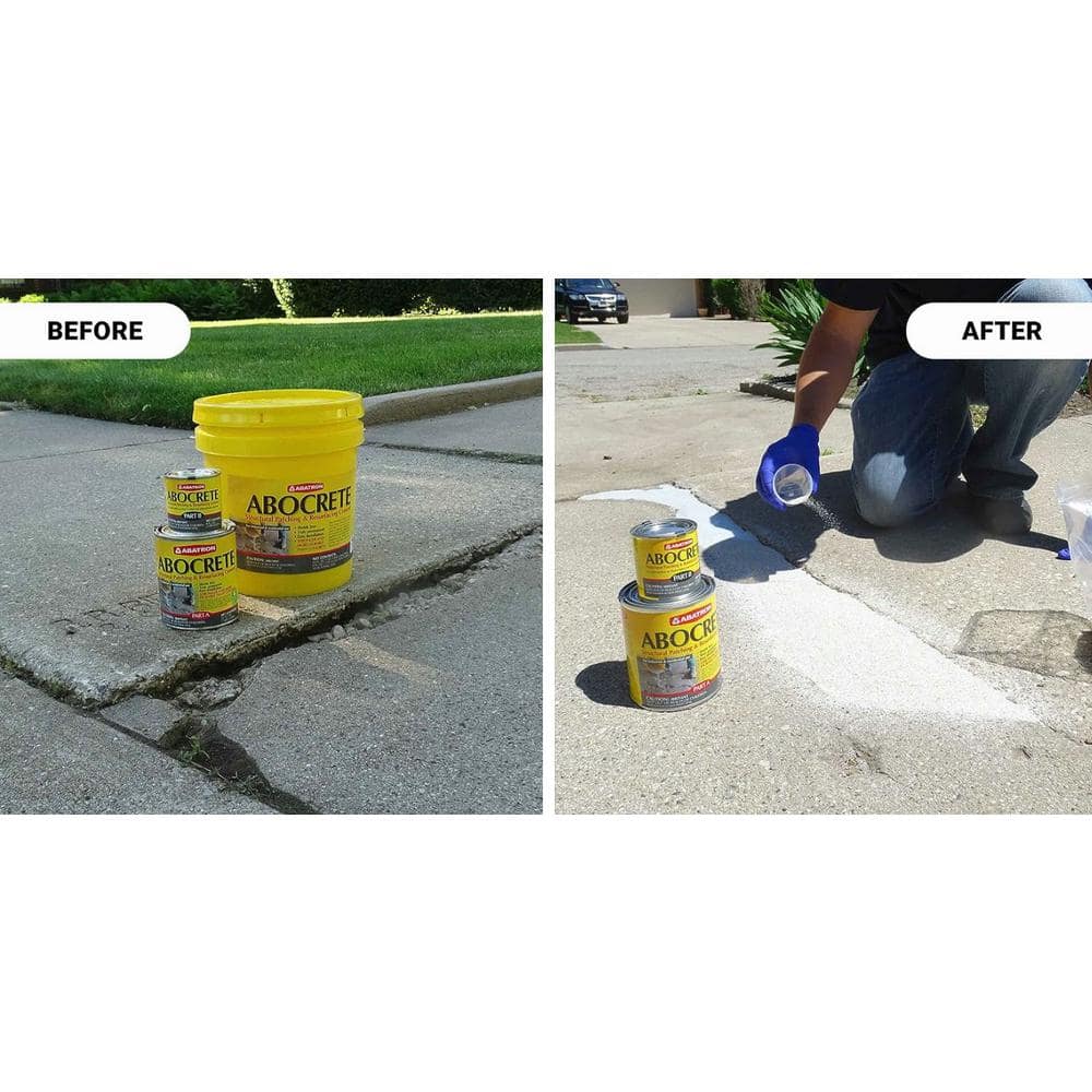 ABATRON Light Gray Large Kit With Sand Self-Leveling Epoxy Concrete Patching/Resurfacing Compound (2)