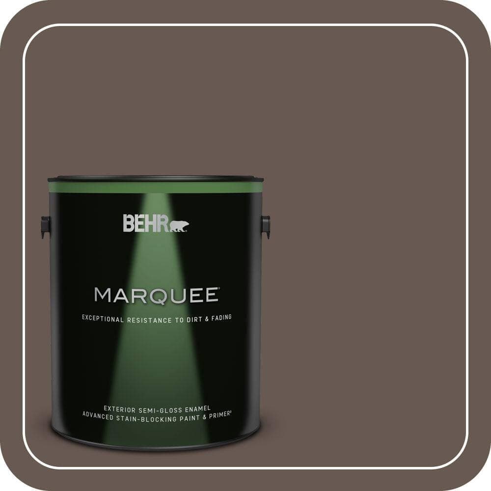 BEHR MARQUEE 1 gal. #MQ2-44 Museum Semi-Gloss Enamel Exterior Paint & Primer