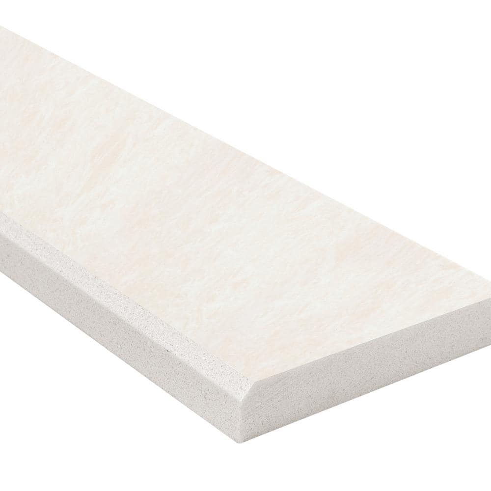 MSI Cream 4 in. x 36 in. Polished Engineered Marble Double Beveled Threshold Tile (3 lin. ft. /Each) (2)