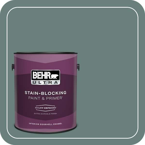 BEHR ULTRA 1 gal. #N430-5 Aspen Valley Extra Durable Eggshell Enamel Interior Paint & Primer (2)